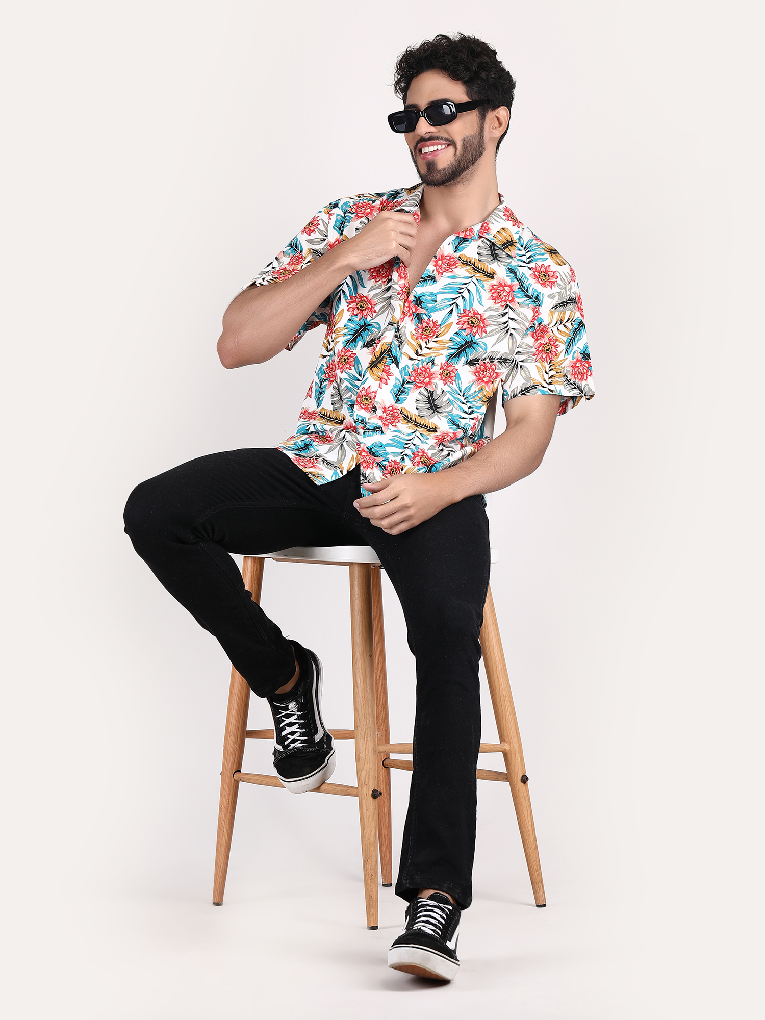 Crafted from high-quality, breathable Viscose Fabric, this shirt is designed for versatility and durability.