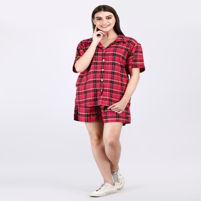 Women Shirt with Short Co-Ords Set