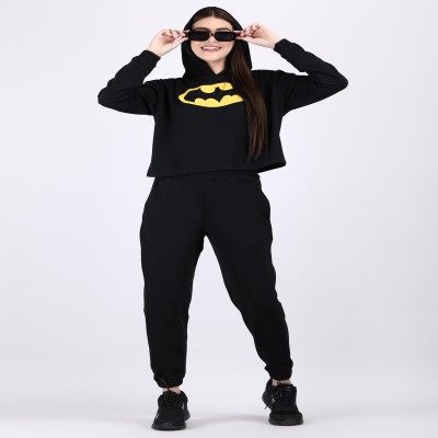 Woman Set Of Black Mask Print Hoodies and paint set