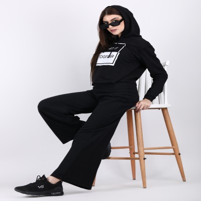 WEARLOOK  Set Of Black Hoodies and paint for Woman|| Lounge Wear| Full Pair Set for Women| Outfit for Girls| Nightwear| Tracking | Winter Set| Outdoor Pajama Set