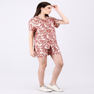 Women Shirt with Short Co-Ords Set