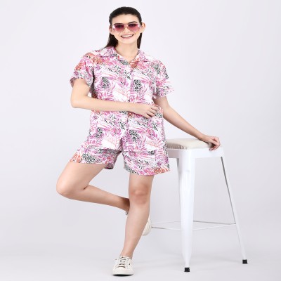 Women Shirt with Short Co-Ords Set